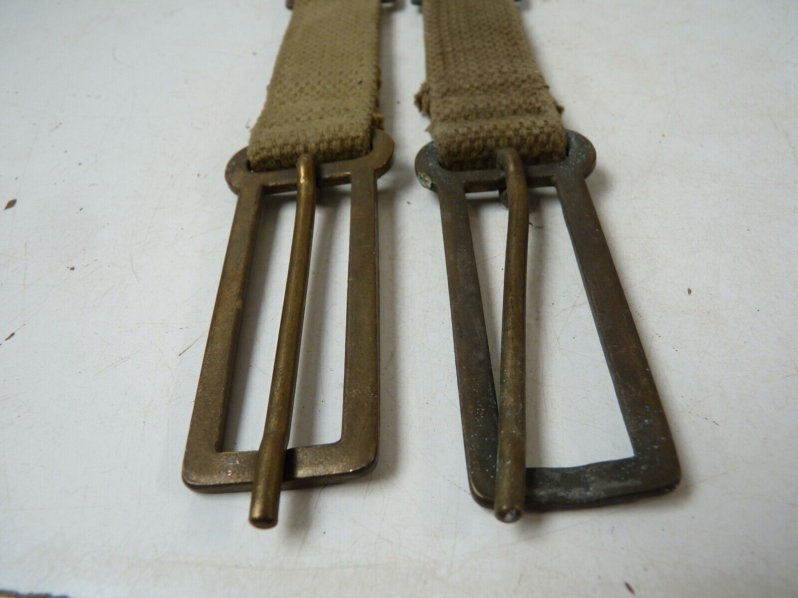 Original WW2 British Army 37 Pattern Webbing Brace Adaptor Pair - The Militaria Shop
