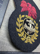 Nigerian Navy Chief Petty Officers Bullion Embroidered Cap Badge - The Militaria Shop