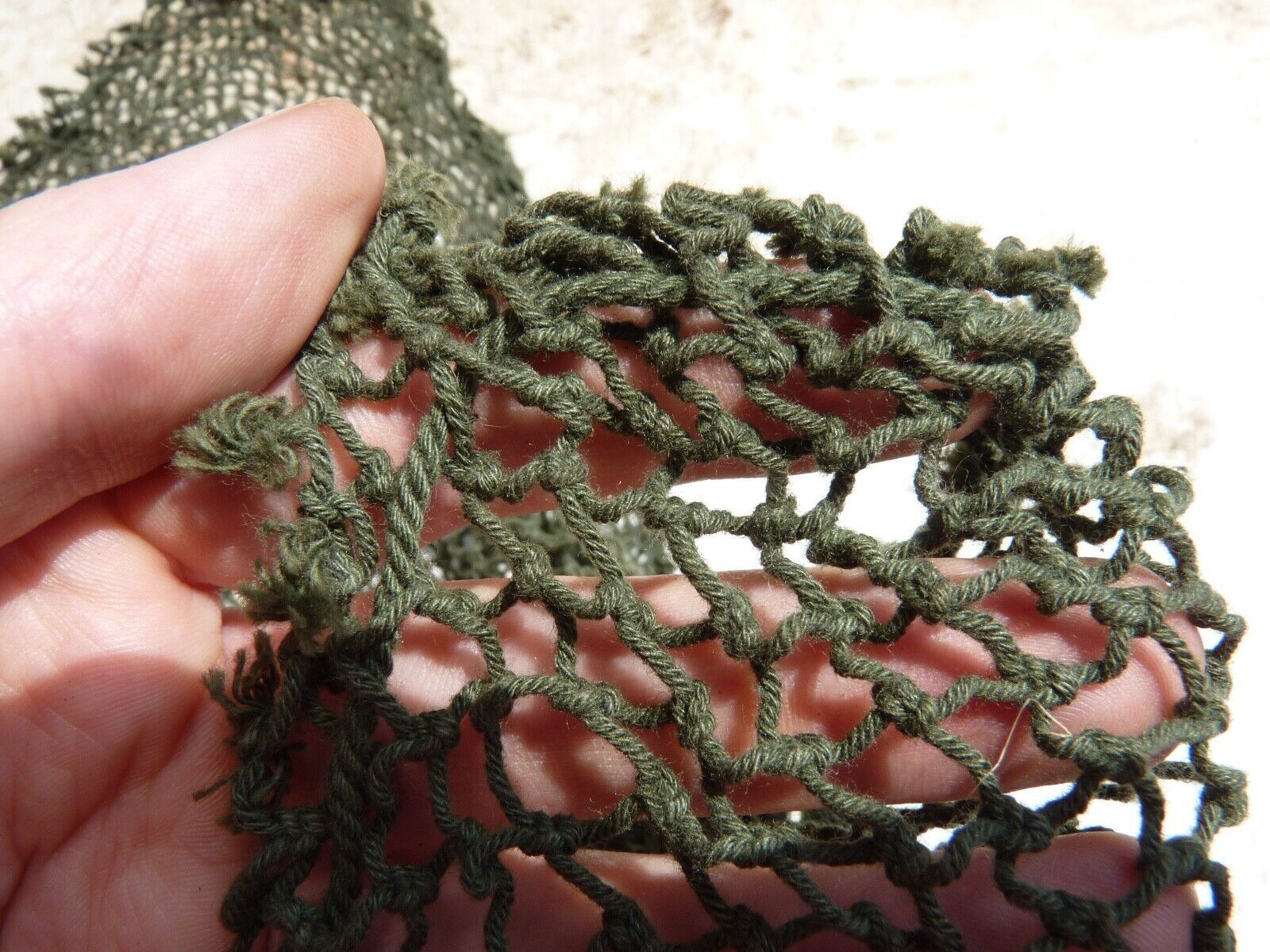 Original WW2 British Army Combat Helmet Net - Fits Mk2, Mk3 or US M1 Helmet - The Militaria Shop