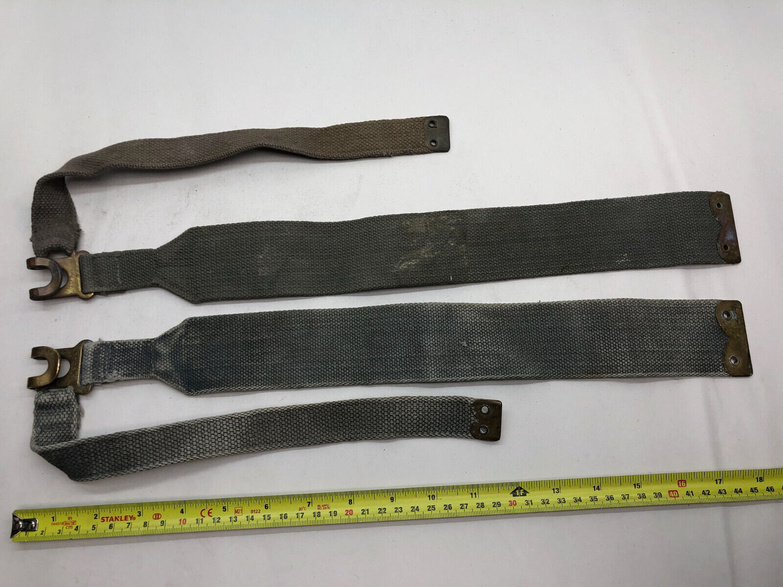 Original WW2 British Royal Air Force Blue 37 Pattern L Strap Set - The Militaria Shop