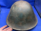 WW2 Canadian Army Mk3 Turtle Helmet - Original WW2 Helmet Shell - High Rivet - The Militaria Shop