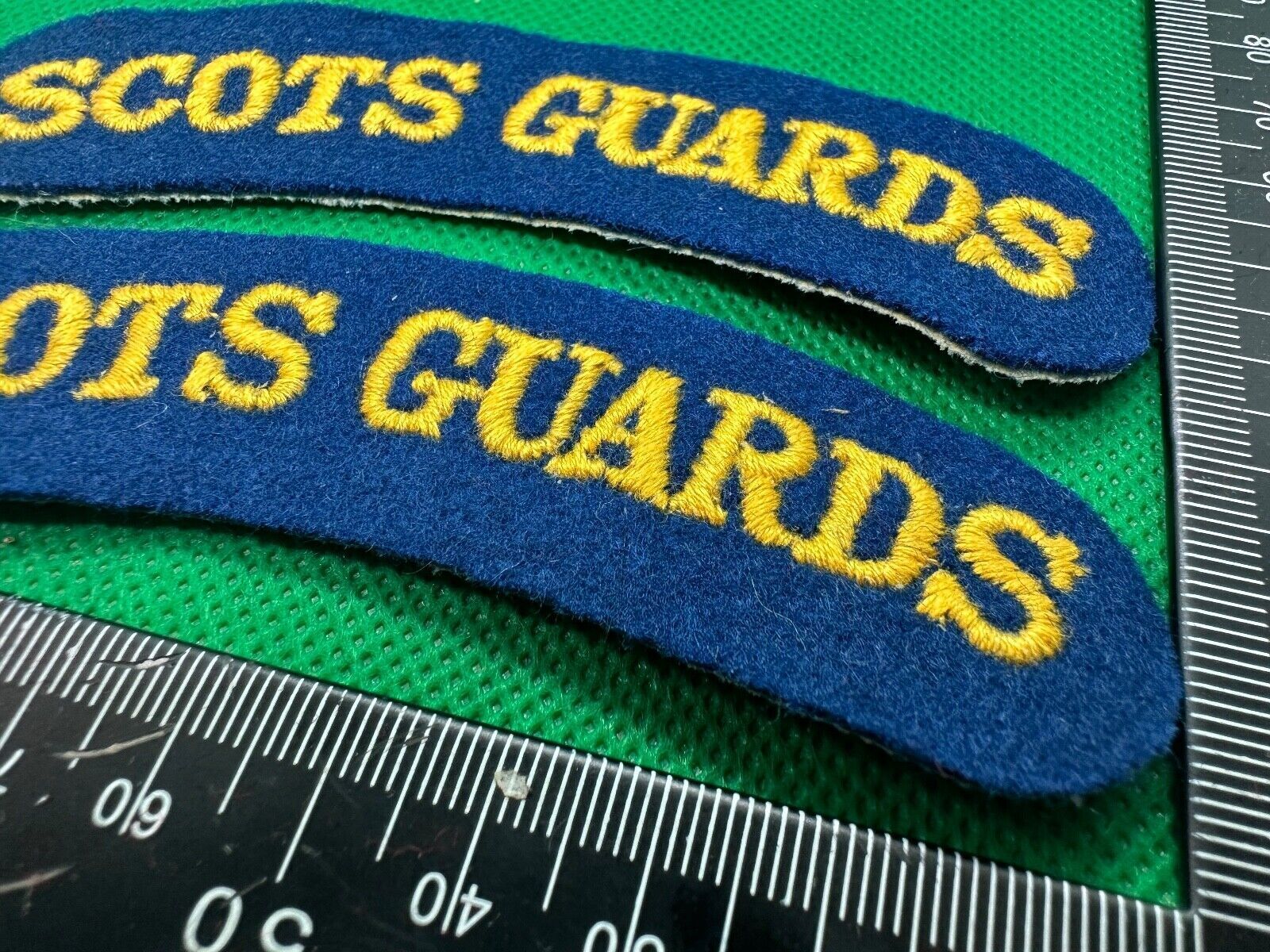 Scots Guards British Army Shoulder Titles Pair - WW2 Onwards Pattern - The Militaria Shop