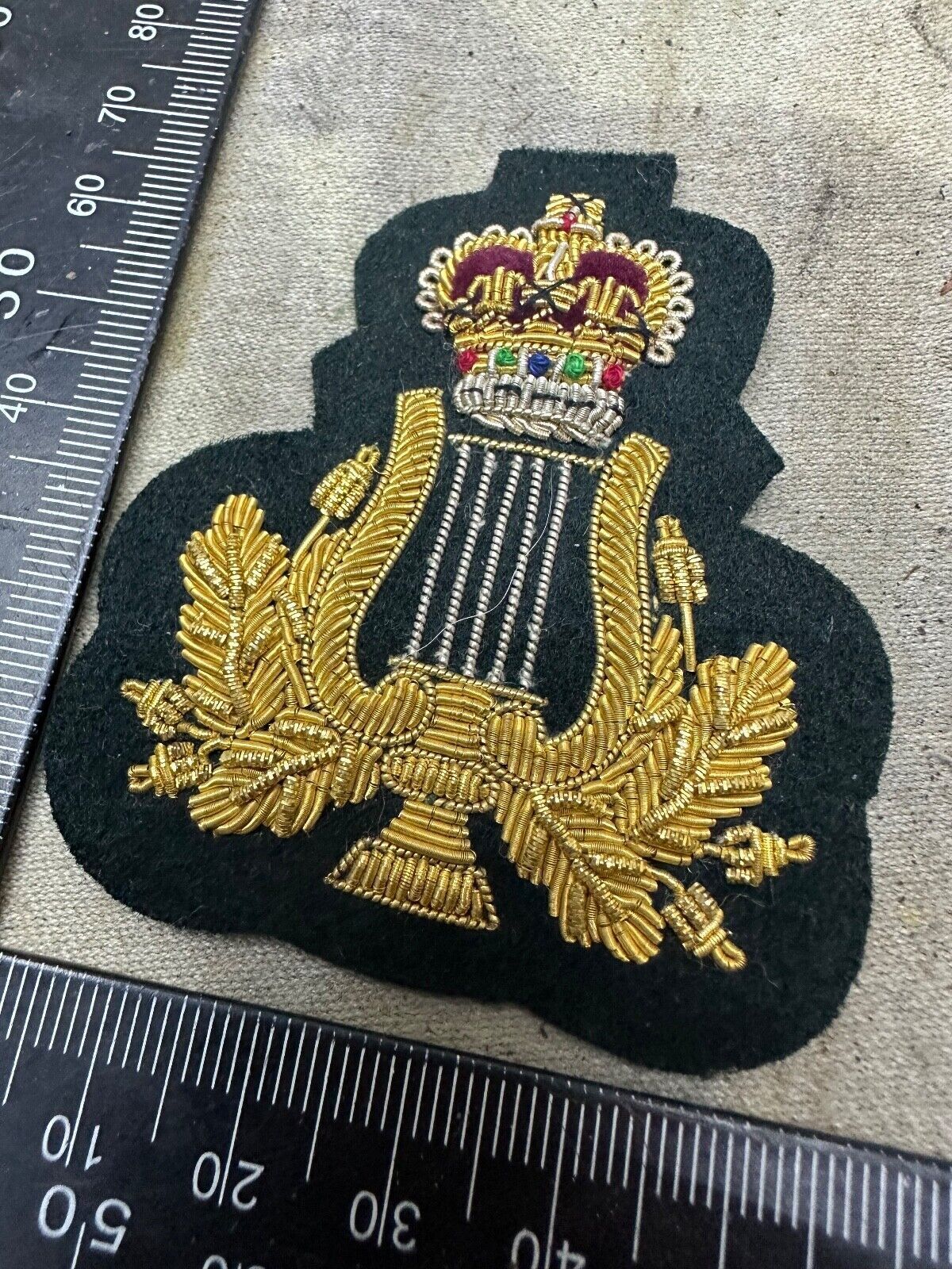 Genuine British Army Trade / Qualification Badge / Patch Braided Bandsman - The Militaria Shop
