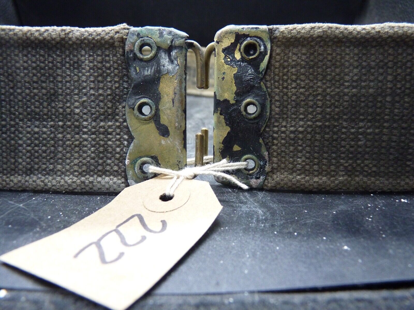 Original British Army / RAF Webbing Belt - WW2 37 Pattern - 40 Inch Waist Max - The Militaria Shop