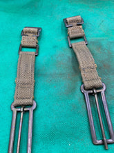 Load image into Gallery viewer, Original WW2 British Army 37 Pattern Brace Adaptors Pair - 1941 Dated - The Militaria Shop
