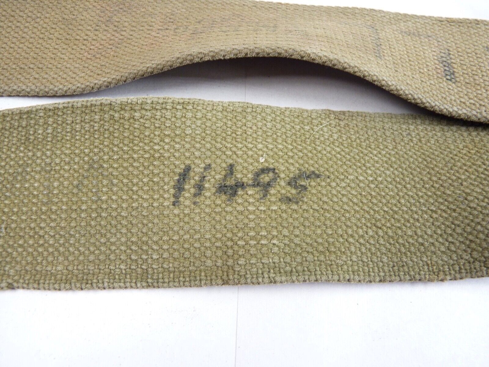 Original WW2 Pattern British Army L Straps Pair - 37 Pattern Webbing Haversack - The Militaria Shop
