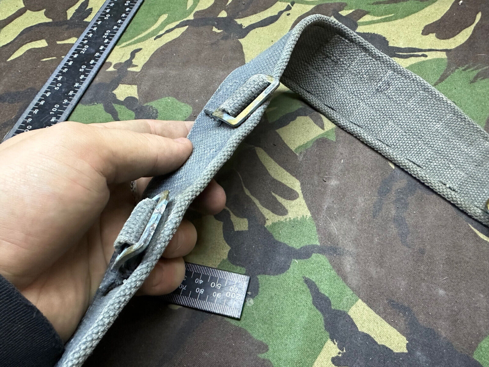 Original British Royal Air Force RAF Blue WW2 37 Pattern Belt - 38" Waist M - The Militaria Shop