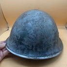 Original WW2 British / Canadian Army Mk3 High Rivet Turtle Army Combat Helmet - The Militaria Shop