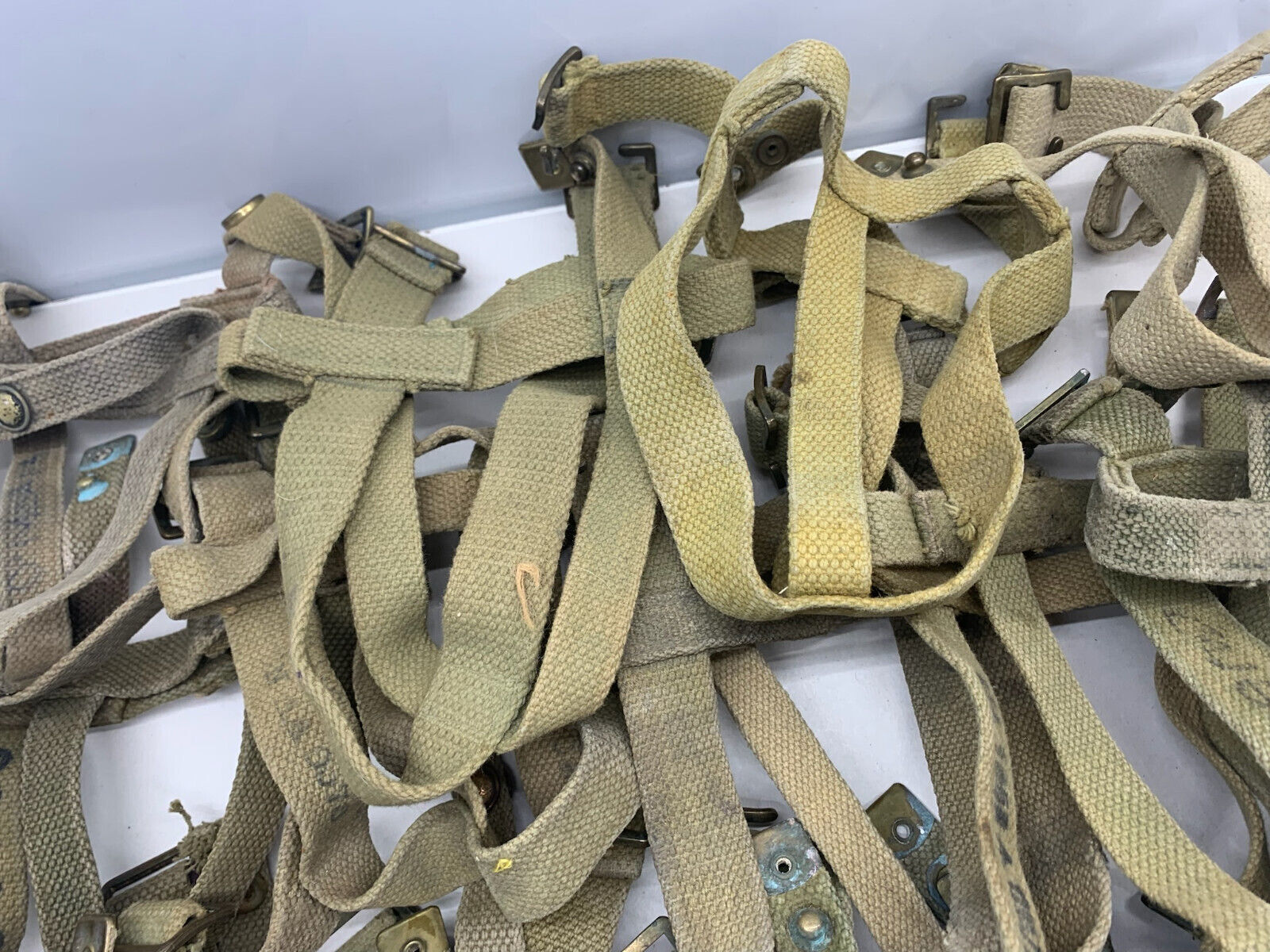 Genuine British Army Water Bottle Webbing Carrier / Harness - Scuffed Condition - The Militaria Shop