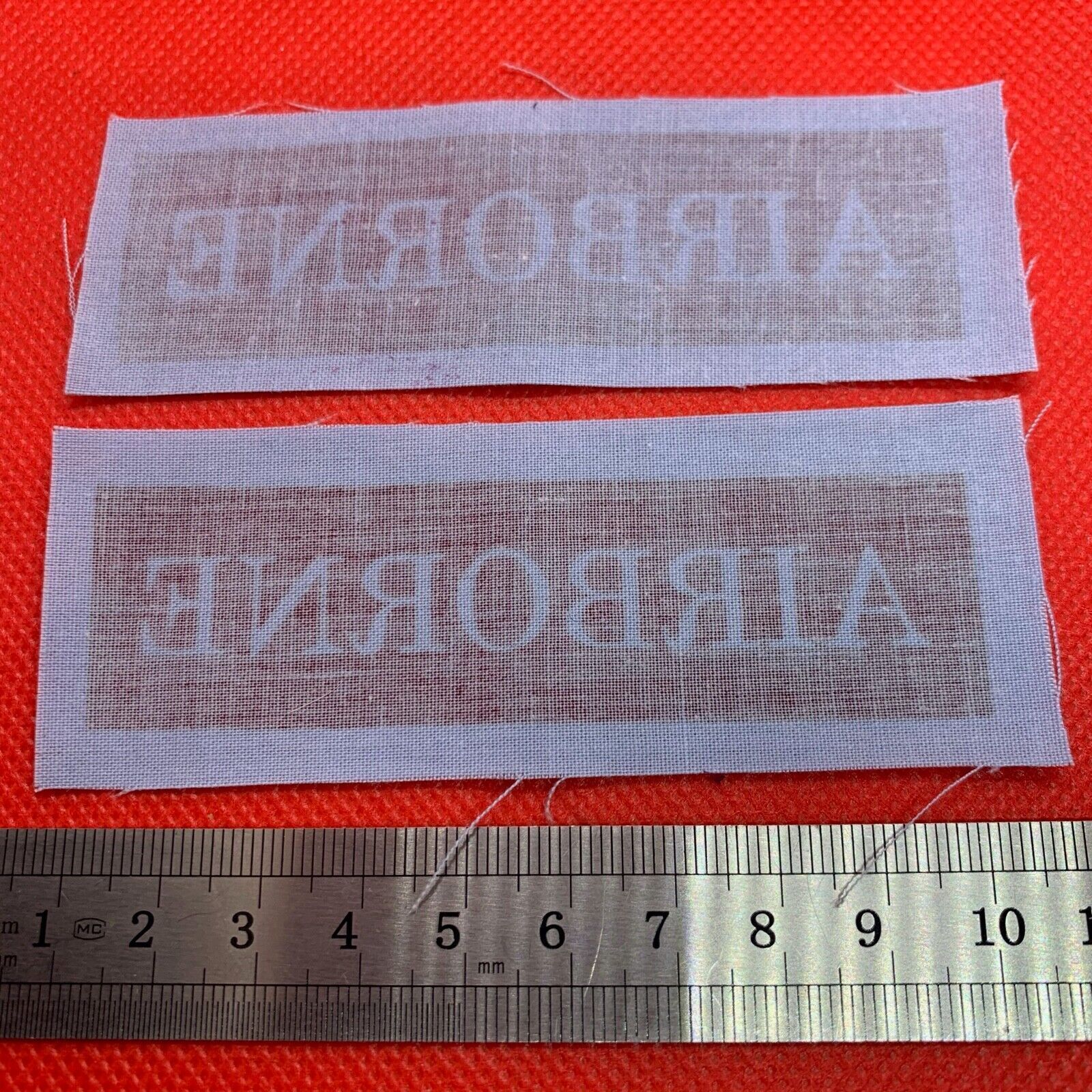 Pair of WW2 Style Printed Airborne Paratrooper Shoulder Titles - Reproduction - The Militaria Shop