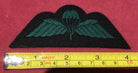 A black backed green British Army paratroopers uniform jump wing badge B15 - The Militaria Shop