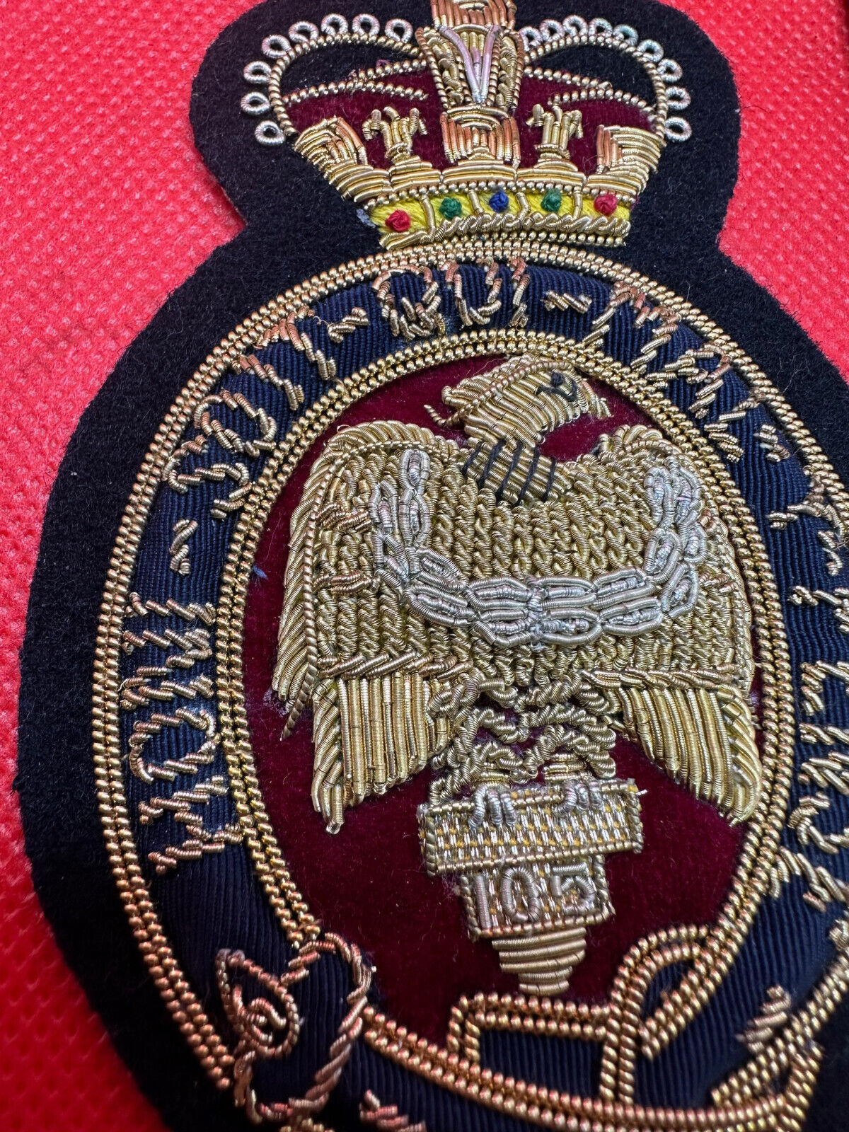 British Army Bullion Embroidered Blazer Badge - The Blues & Royals - The Militaria Shop