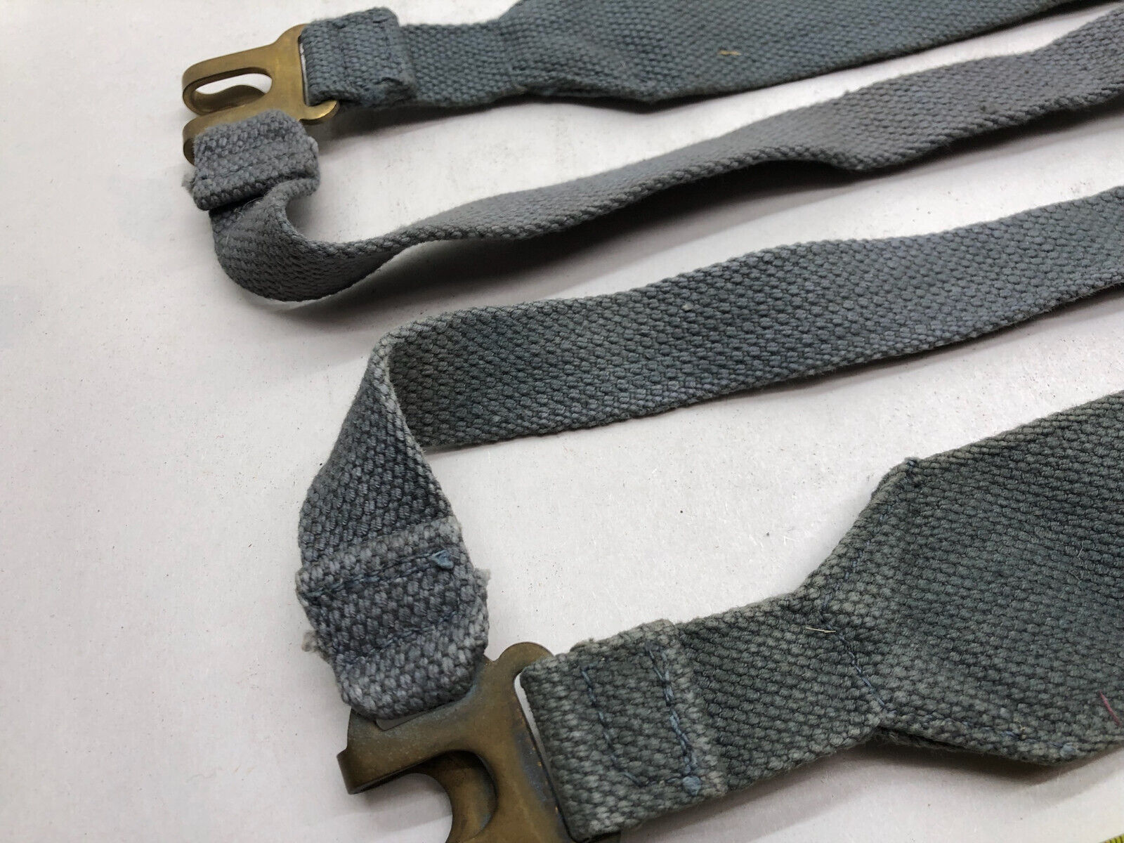 Original WW2 British Royal Air Force Blue 37 Pattern L Strap Set - The Militaria Shop