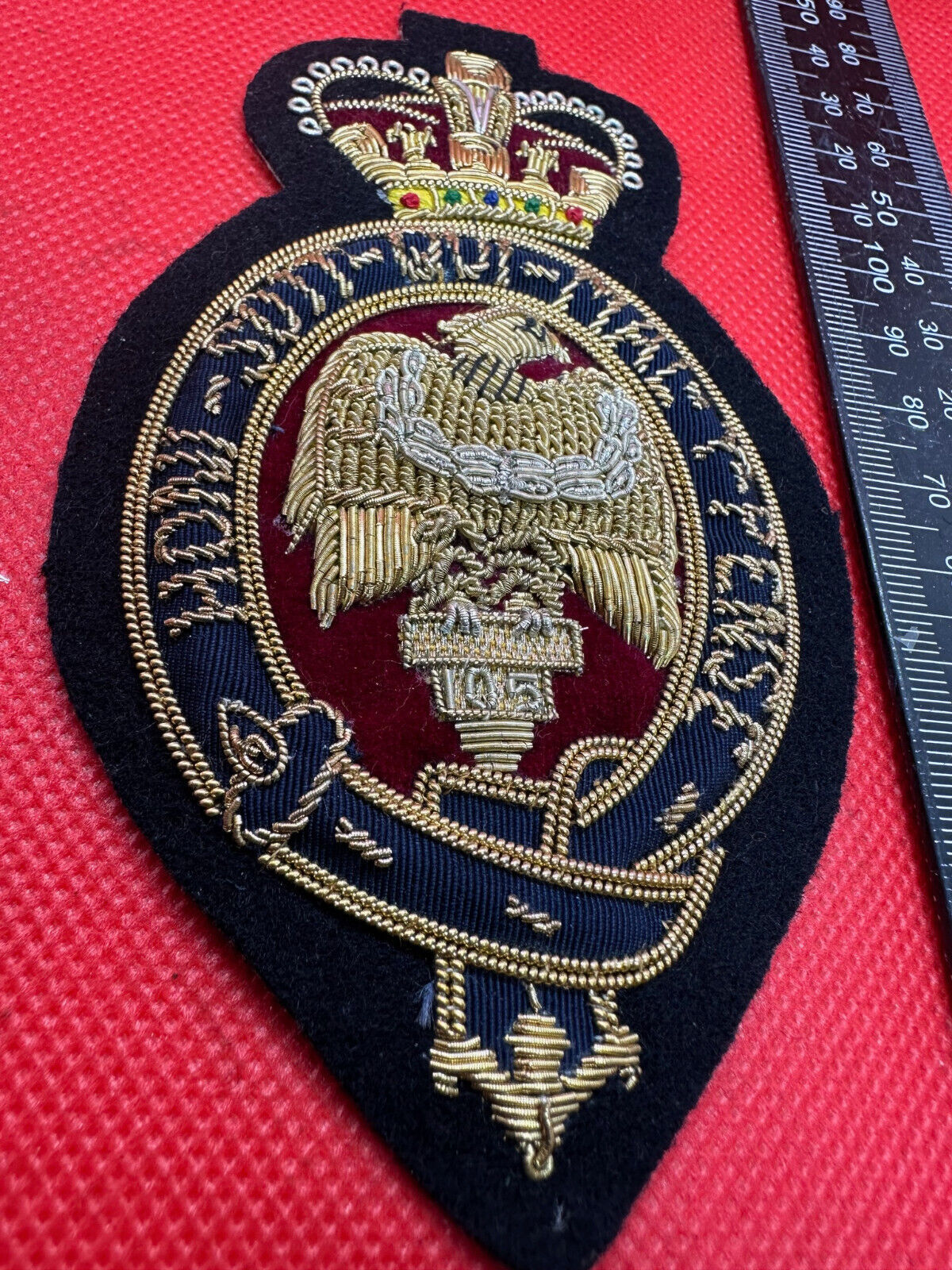 British Army Bullion Embroidered Blazer Badge - The Blues & Royals - The Militaria Shop