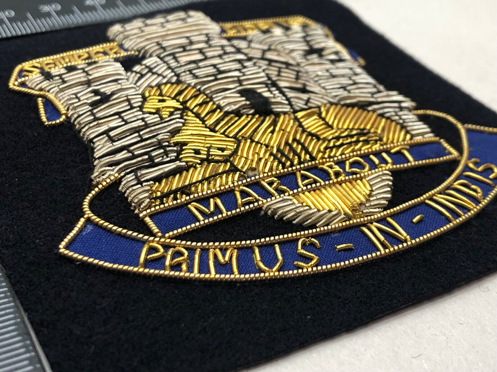 British Army Bullion Embroidered Blazer Badge - Devonshire & Dorset Regiment - The Militaria Shop