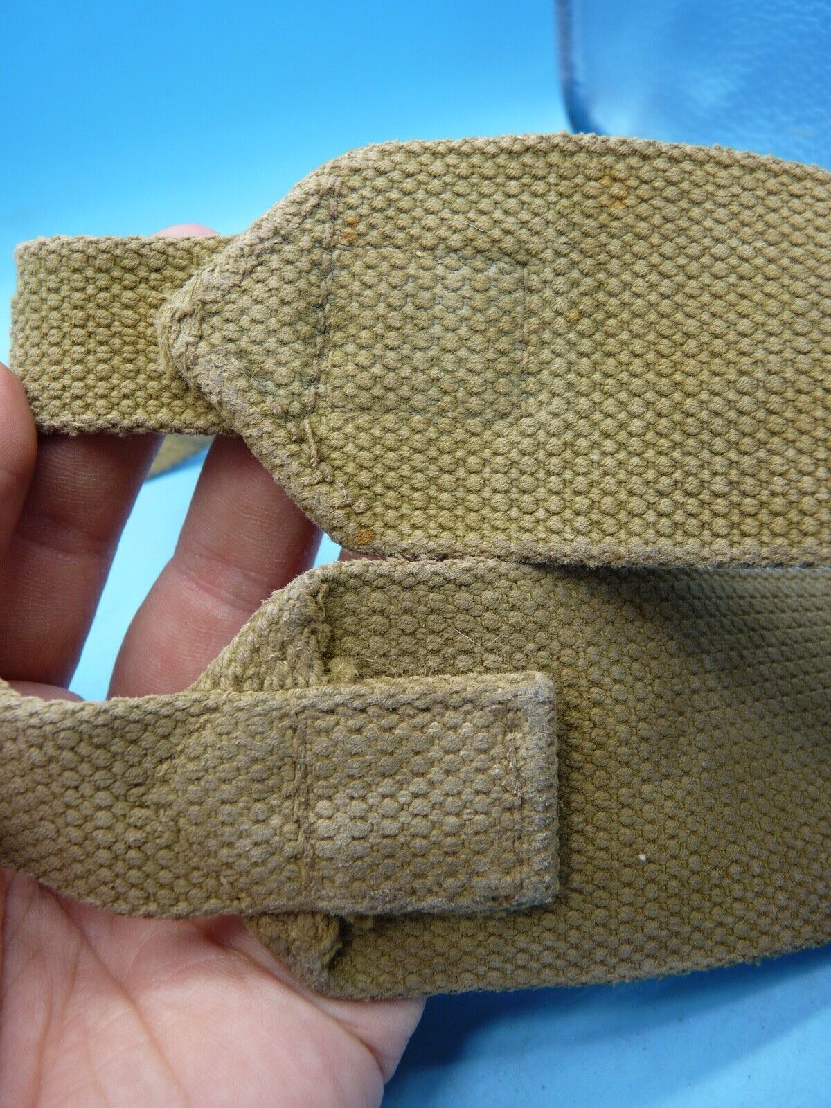 Original WW2 British Army 37 Pattern Canvass Shoulder Strap / Cross Strap - The Militaria Shop
