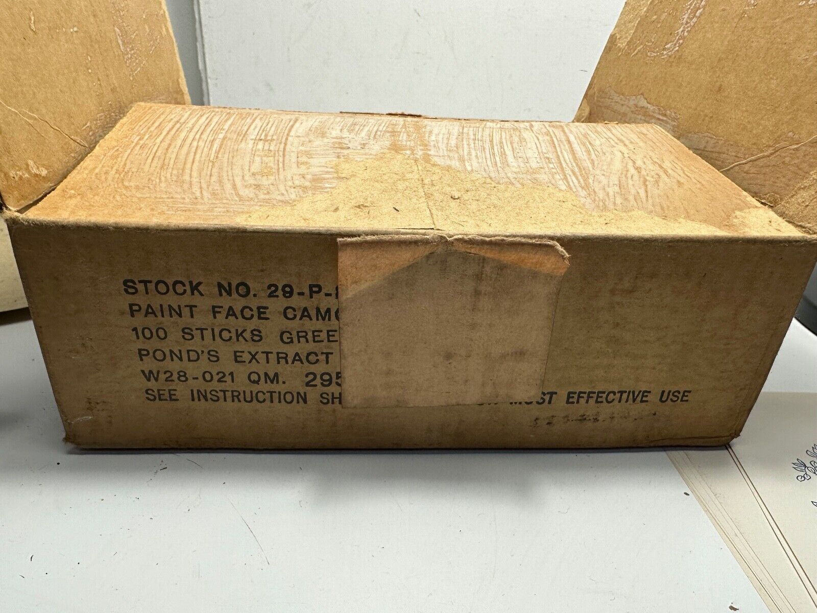 Original WW2 US Army / Airborne Green & Loam Face Paint - Unissued out of Bo - The Militaria Shop