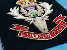 British Army Bullion Embroidered Blazer Badge - Queen's Own Highland Regime - The Militaria Shop