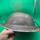 Original WW2 South African Army Mk2 Brodie Helmet - British Style Combat Helmet - The Militaria Shop
