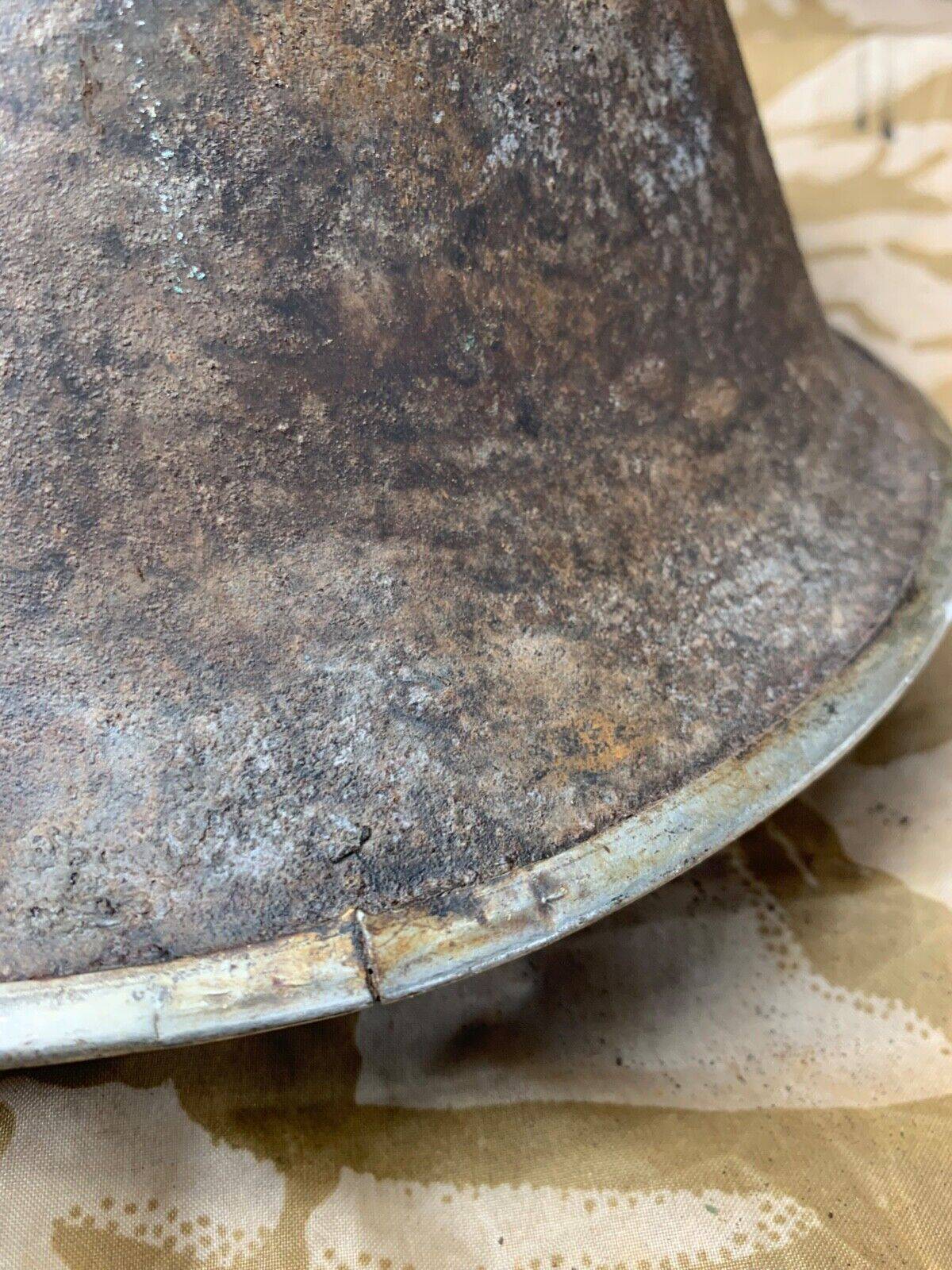 WW2 Mk3 High Rivet Turtle - British / Canadian Army Helmet - Good Original - The Militaria Shop