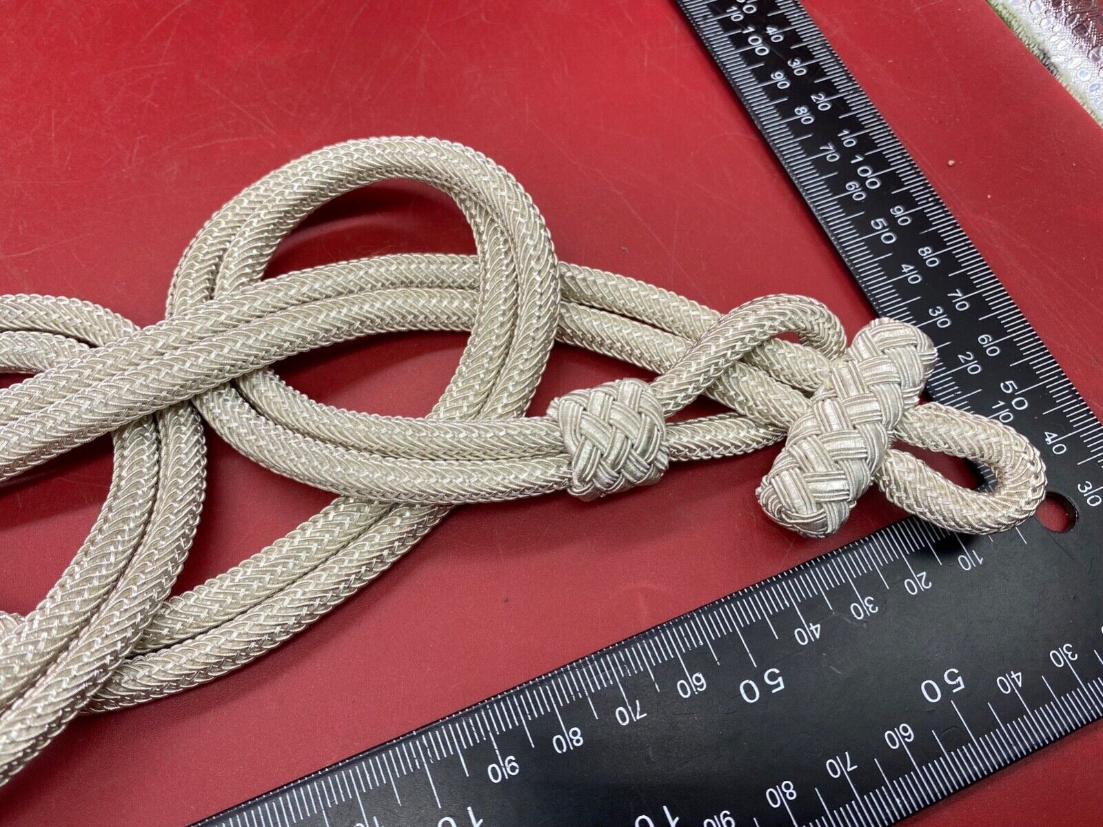 German Army Officer's Silver Braid Lanyard / Aguillette. - The Militaria Shop