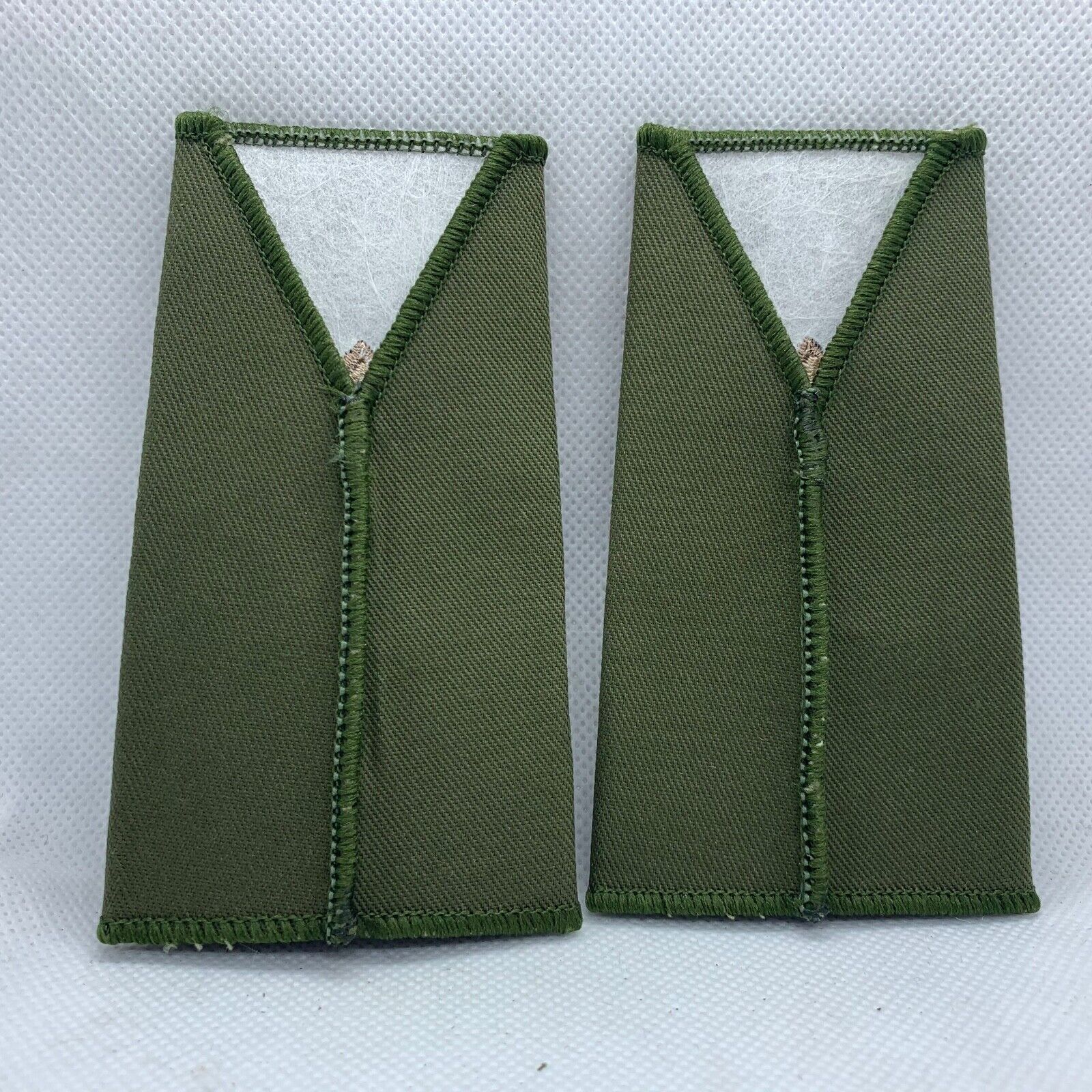 Fusiliers OD Green Rank Slides / Epaulette Pair Genuine British Army - NEW - The Militaria Shop