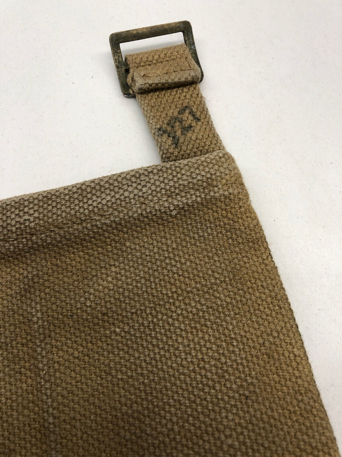 WW2 British Army 37 Pattern Webbing Water Bottle Carrier Harness - 1943 Dated - The Militaria Shop