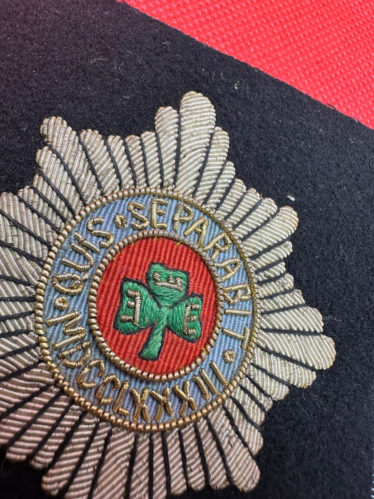 British Army Bullion Embroidered Blazer Badge - Irish Guards - The Militaria Shop