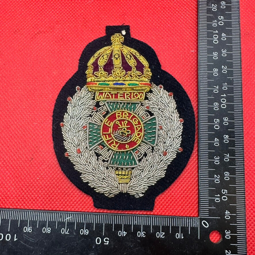 British Army Bullion Embroidered Blazer Badge - Rifle Brigade - The Militaria Shop