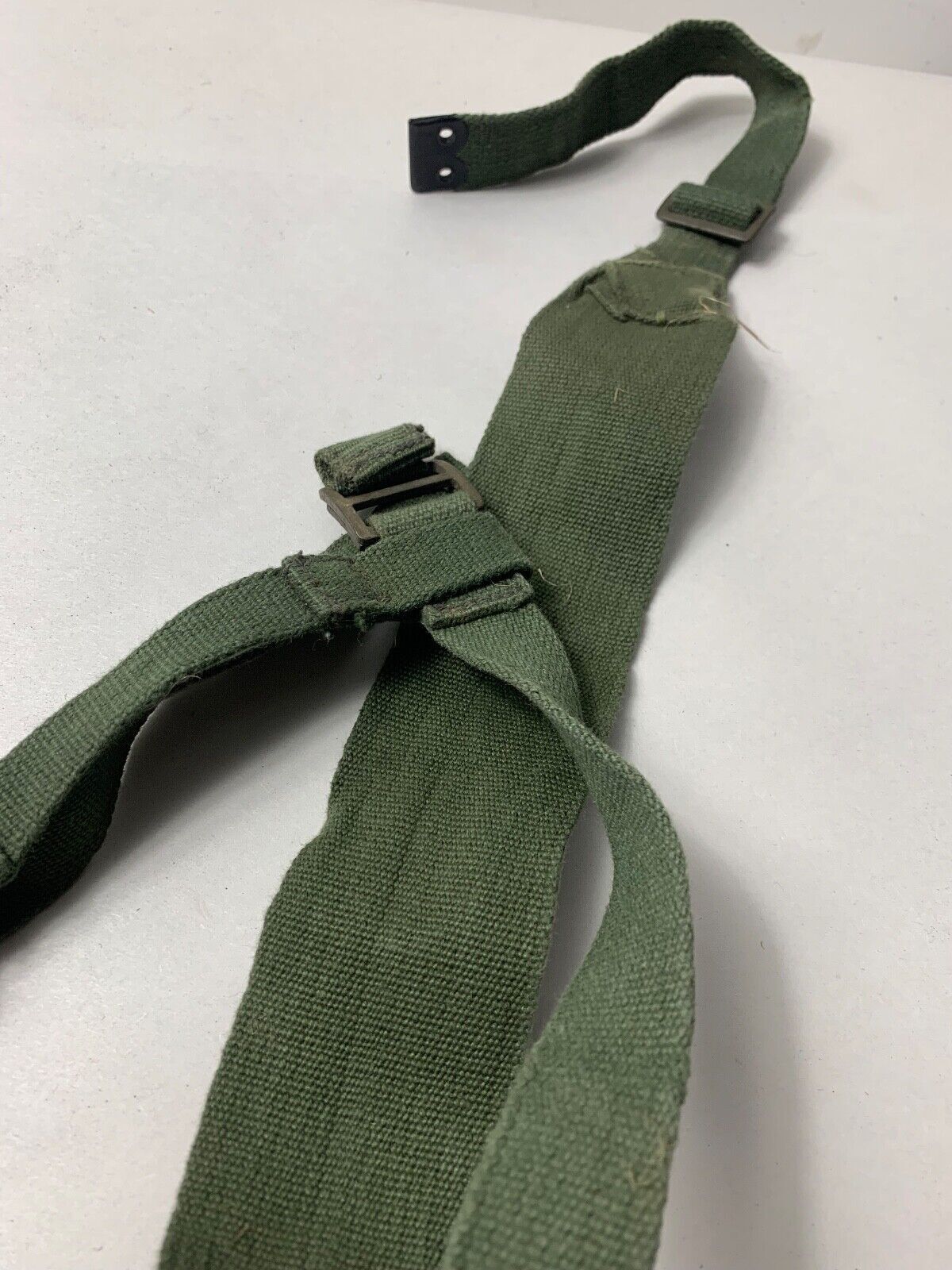 Original WW2 British Army 44 Pattern Shoulder Cross Straps Set - 1945 Dated - The Militaria Shop