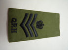 QRH Royal Horse OD Green Rank Slides / Epaulette Pair Genuine British Army - NEW - The Militaria Shop