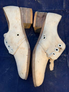 Original WW2 British Army Women's White Summer Shoes - ATS WAAF - Size 225s - The Militaria Shop