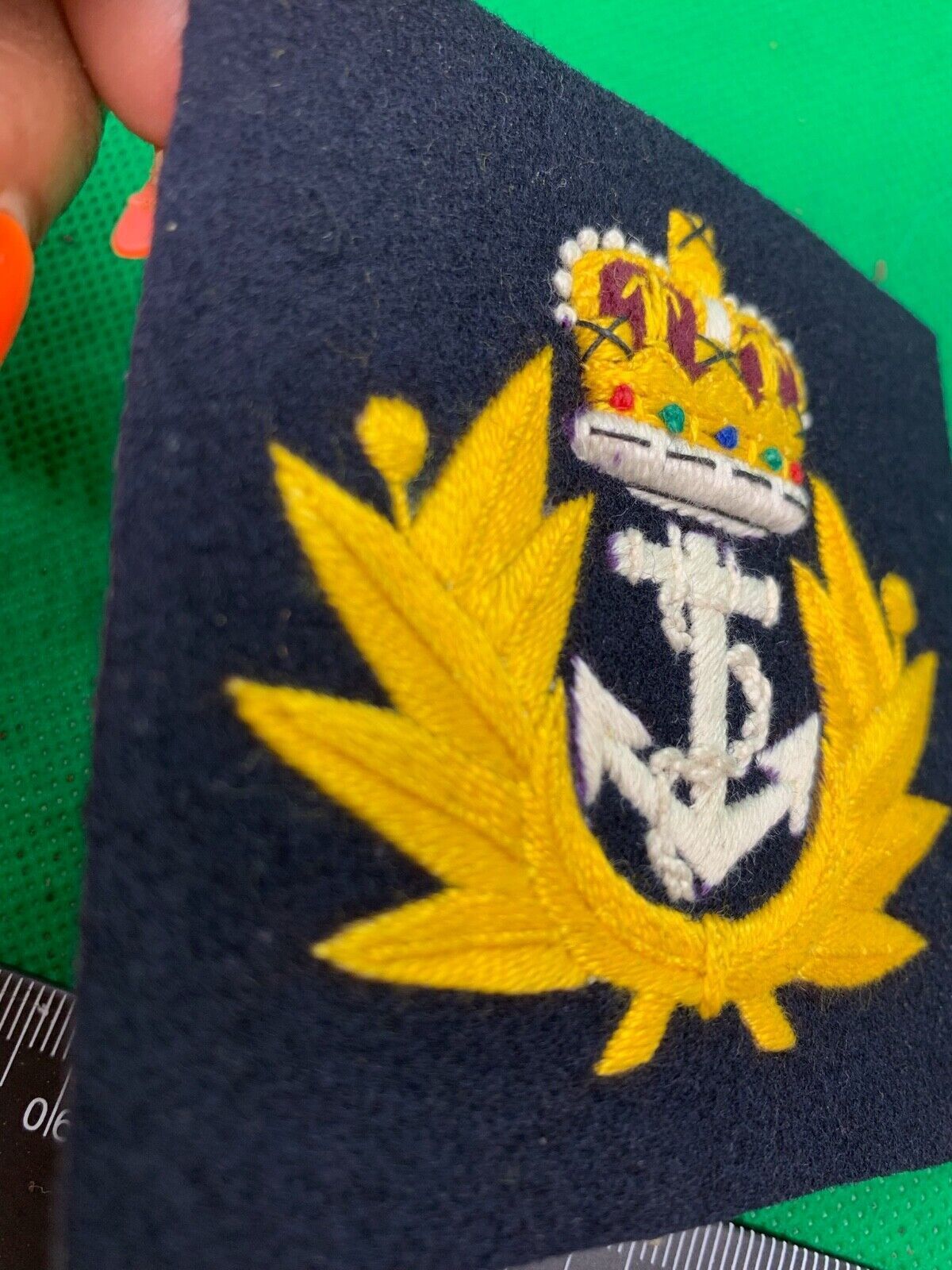 British Royal Navy Embroidered Blazer Badge - The Militaria Shop