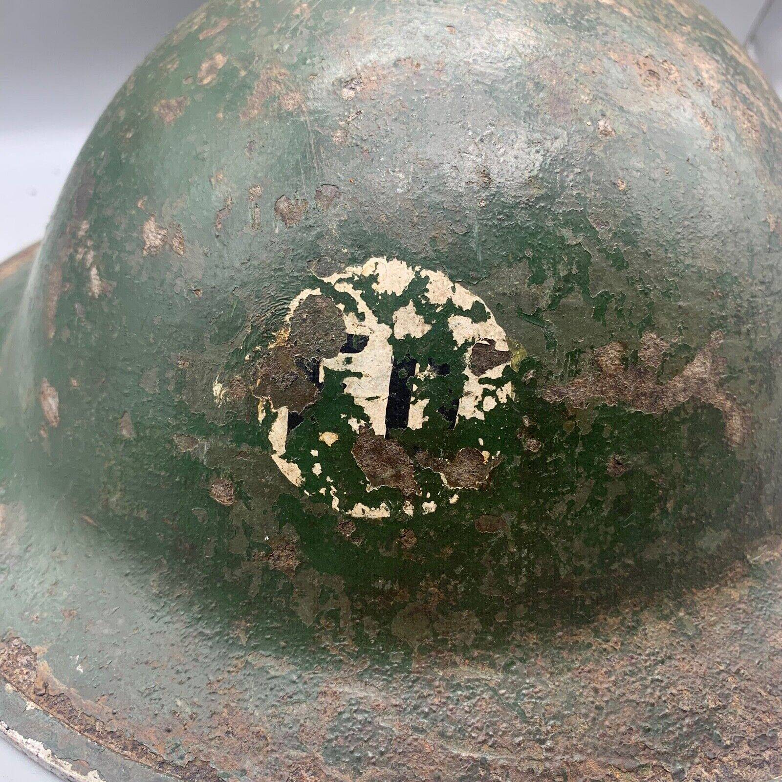 Original WW2 South African Army Mk2 Brodie Helmet - British Style Combat Helmet - The Militaria Shop