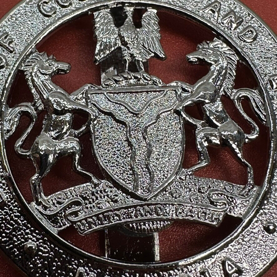 Nigeria Nigerian Board of Customs and Excise Cap Badge - The Militaria Shop
