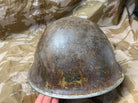 WW2 Mk3 High Rivet Turtle - British / Canadian Army Helmet - Nice Original - The Militaria Shop