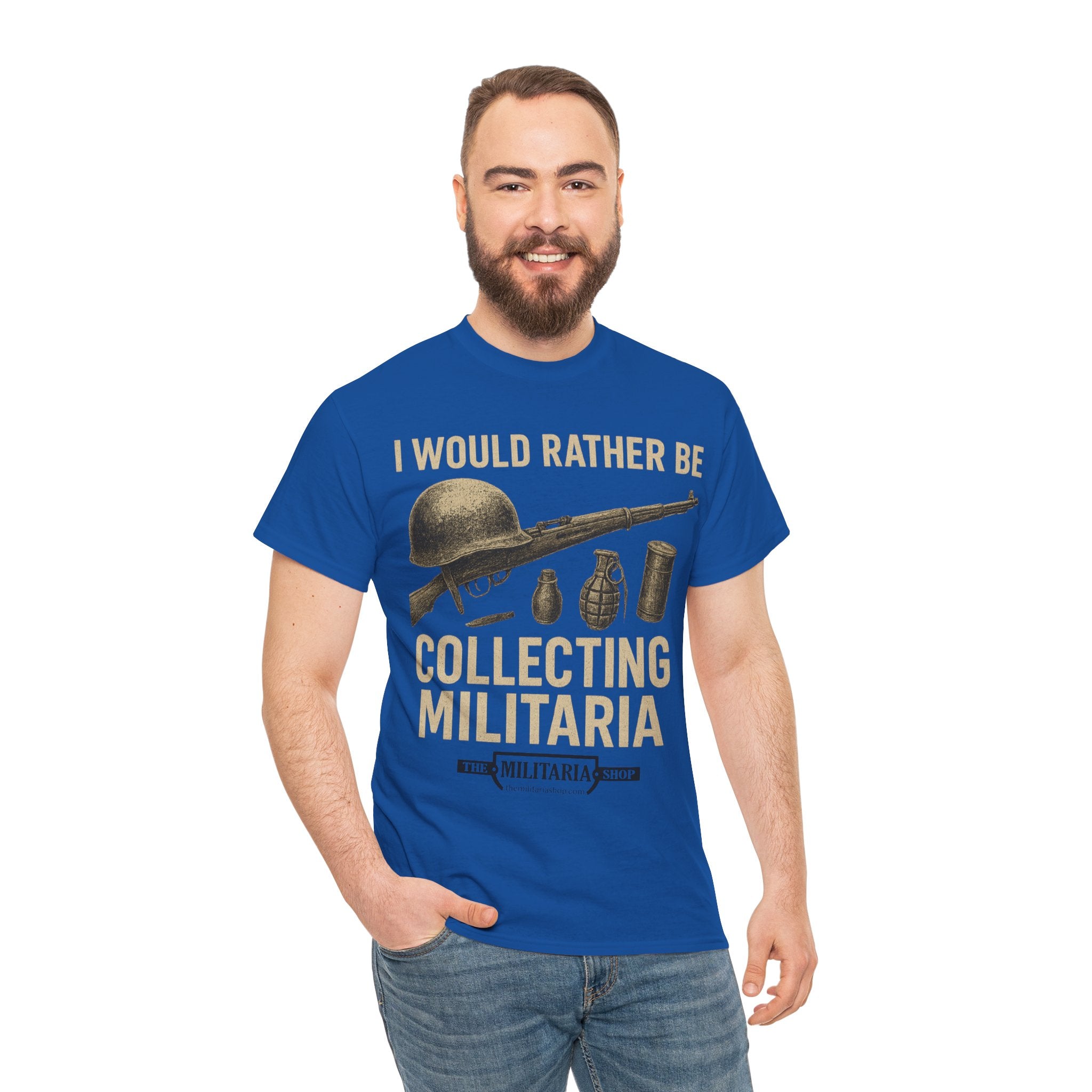 Military Collector's Tee, Vintage Style Shirt, Gift for Veterans, Unisex Heavy Cotton Tee, Collectibles Enthusiast Apparel - The Militaria Shop