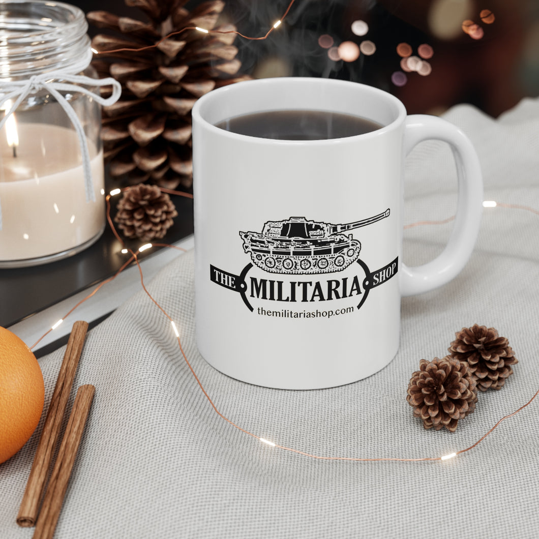 The Militaria Shop Branded White 11oz Mug