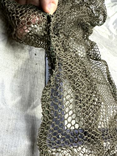 Original British Army Vietnam War Era Sniper Camouflaged Head Helmet Veil - The Militaria Shop