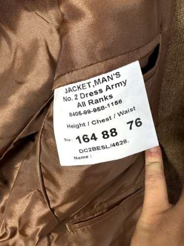 NEW British Army FAD No2 Mens Dress Uniform Jacket & Belt Included- 164/88/76 - The Militaria Shop