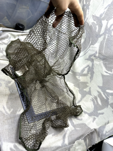 Original British Army Vietnam War Era Sniper Camouflaged Head Helmet Veil - The Militaria Shop