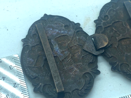 Original British SEN Nurse 2 Piece Nurses Bronze Belt Buckles - The Militaria Shop