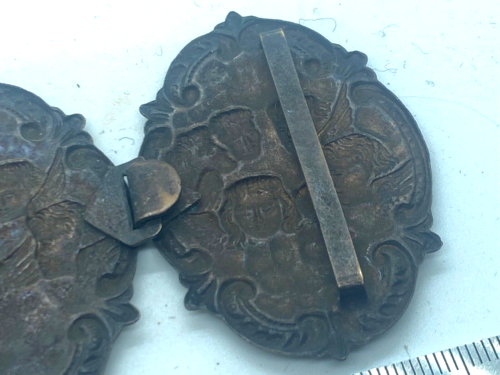 Original British SEN Nurse 2 Piece Nurses Bronze Belt Buckles - The Militaria Shop