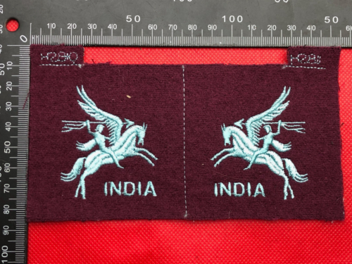 WW2 British Army Indian Airborne Division Pair Reproduction Shoulder Badges - The Militaria Shop