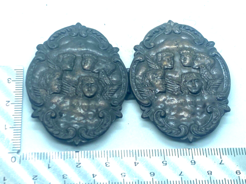 Original British SEN Nurse 2 Piece Nurses Bronze Belt Buckles - The Militaria Shop