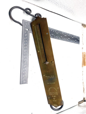 Original British Army Salter Cooking / Kitchen Scales - WD Marked and 1941 Dated - The Militaria Shop