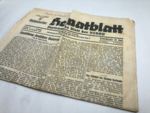 Load image into Gallery viewer, Original WW2 German NSDAP Heimatblatt Political Newspaper - 26th November 1938
