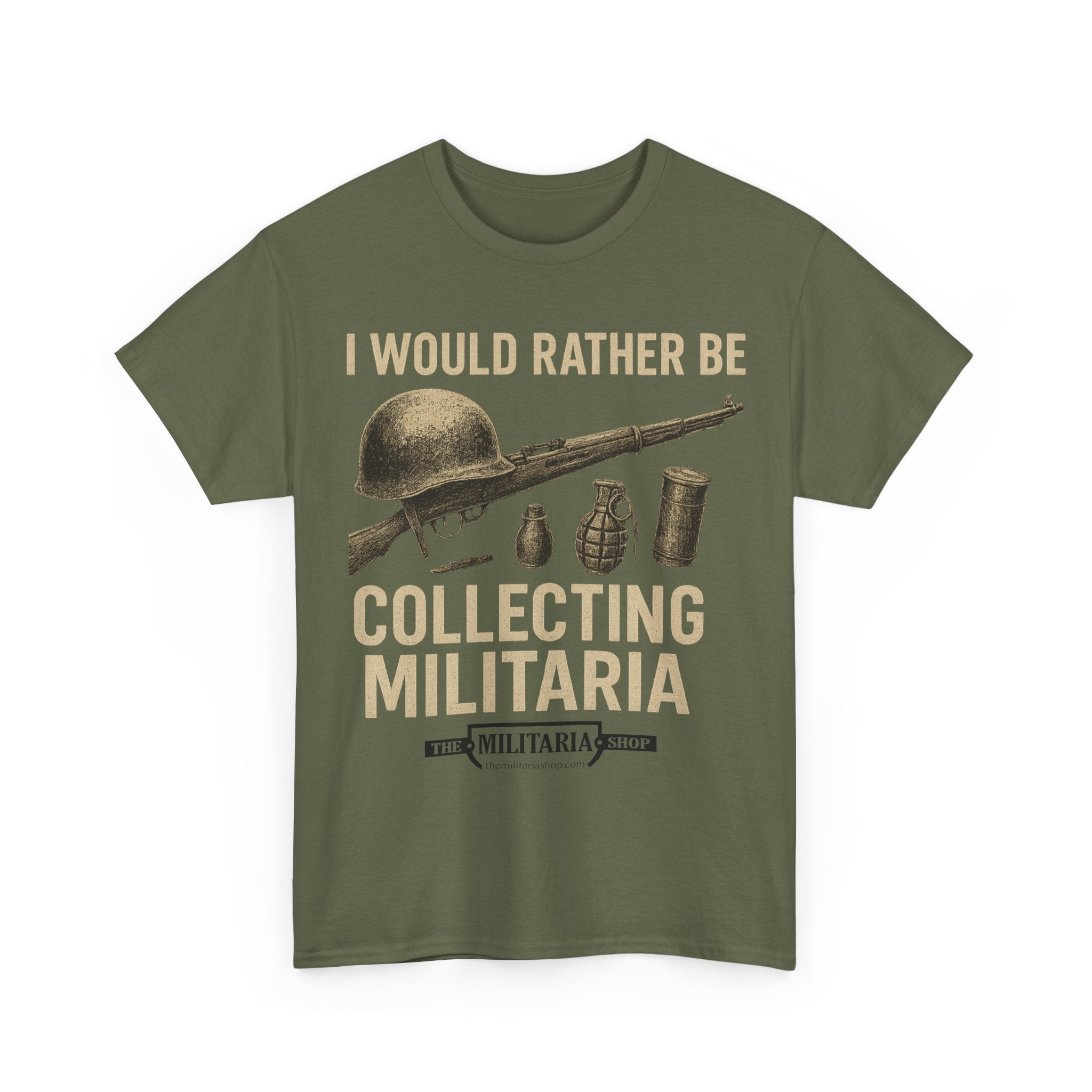 Military Collector's Tee, Vintage Style Shirt, Gift for Veterans, Unisex Heavy Cotton Tee, Collectibles Enthusiast Apparel - The Militaria Shop