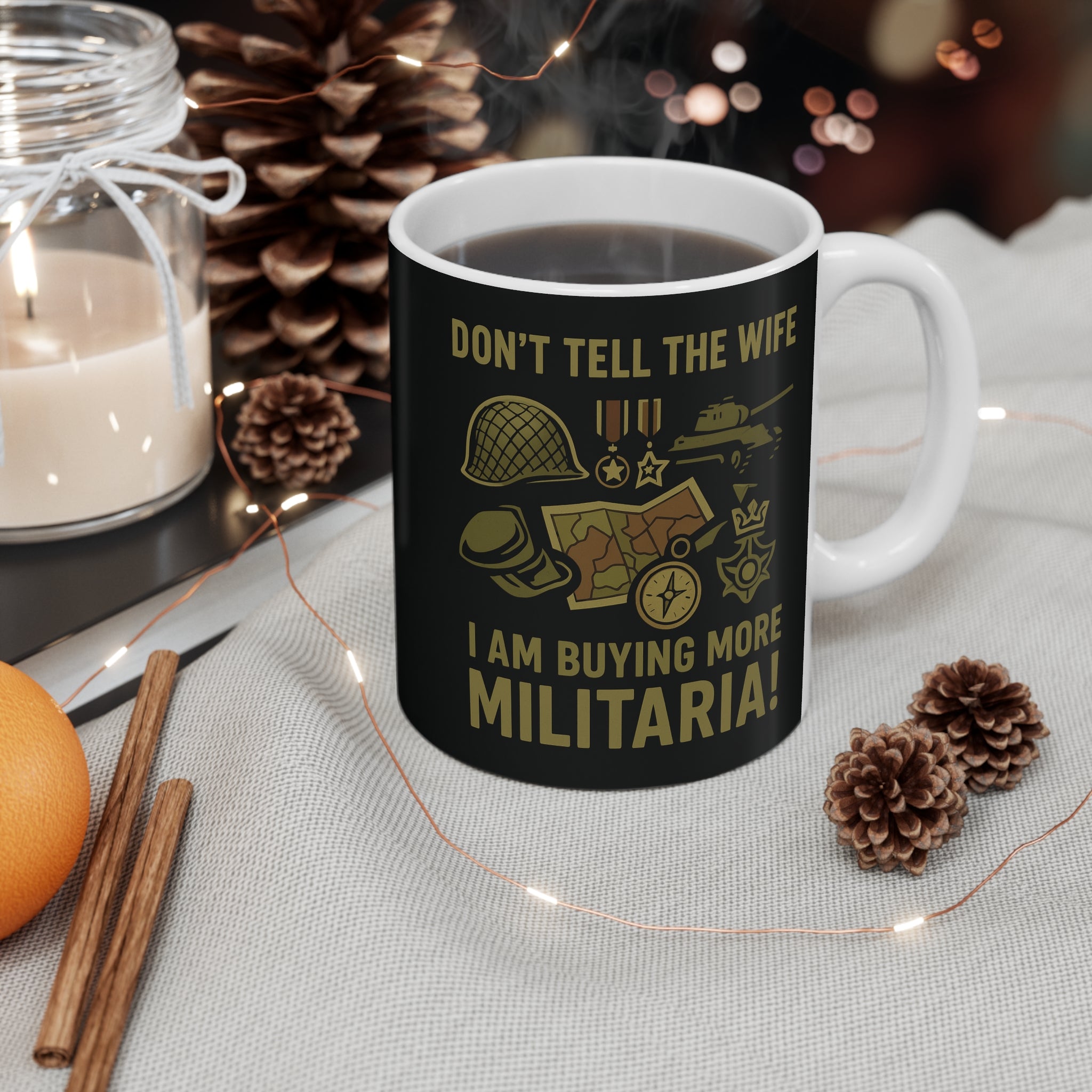 Militaria-Themed Coffee Mug for Collectors, Perfect Gift for Military Enthusiasts - The Militaria Shop