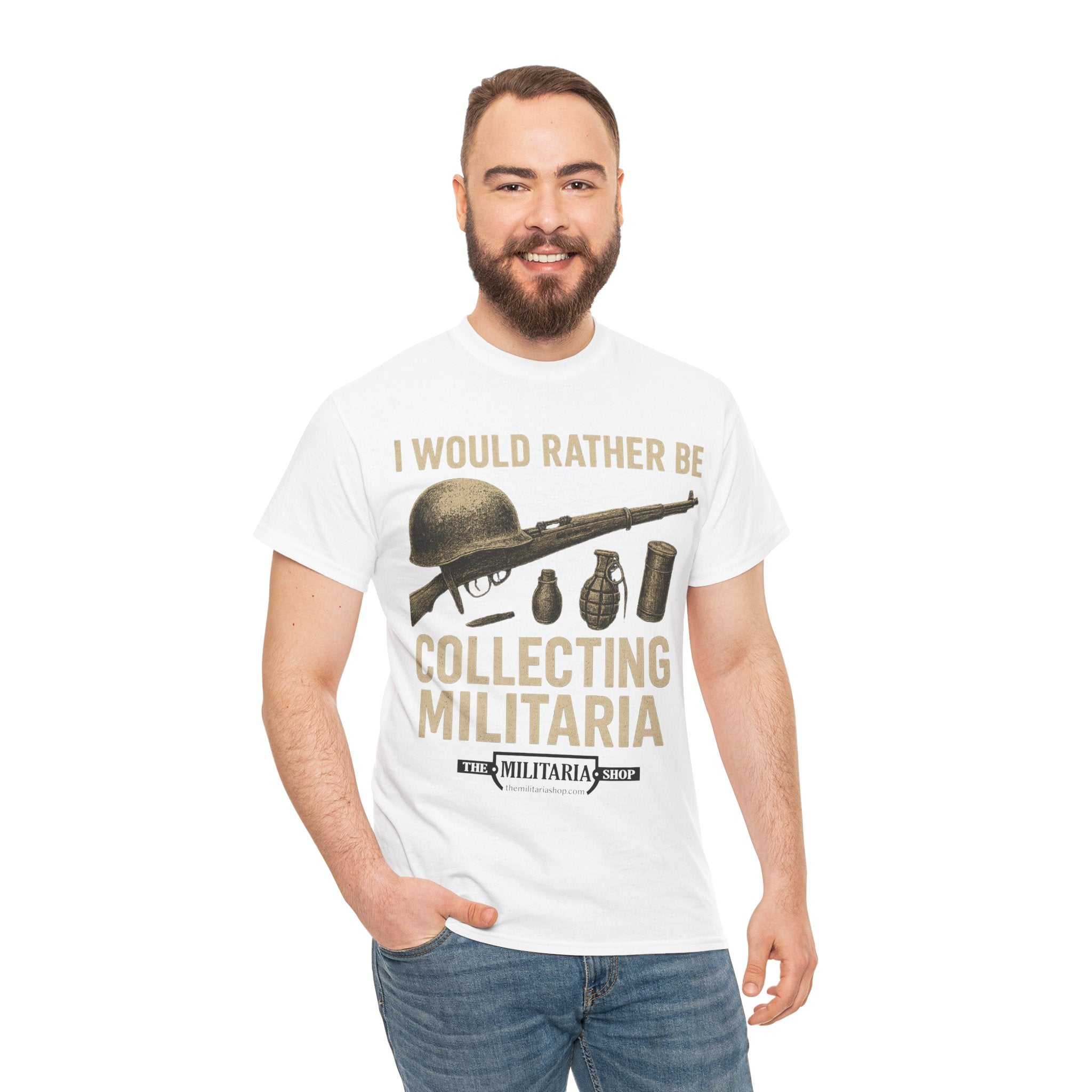 Military Collector's Tee, Vintage Style Shirt, Gift for Veterans, Unisex Heavy Cotton Tee, Collectibles Enthusiast Apparel - The Militaria Shop